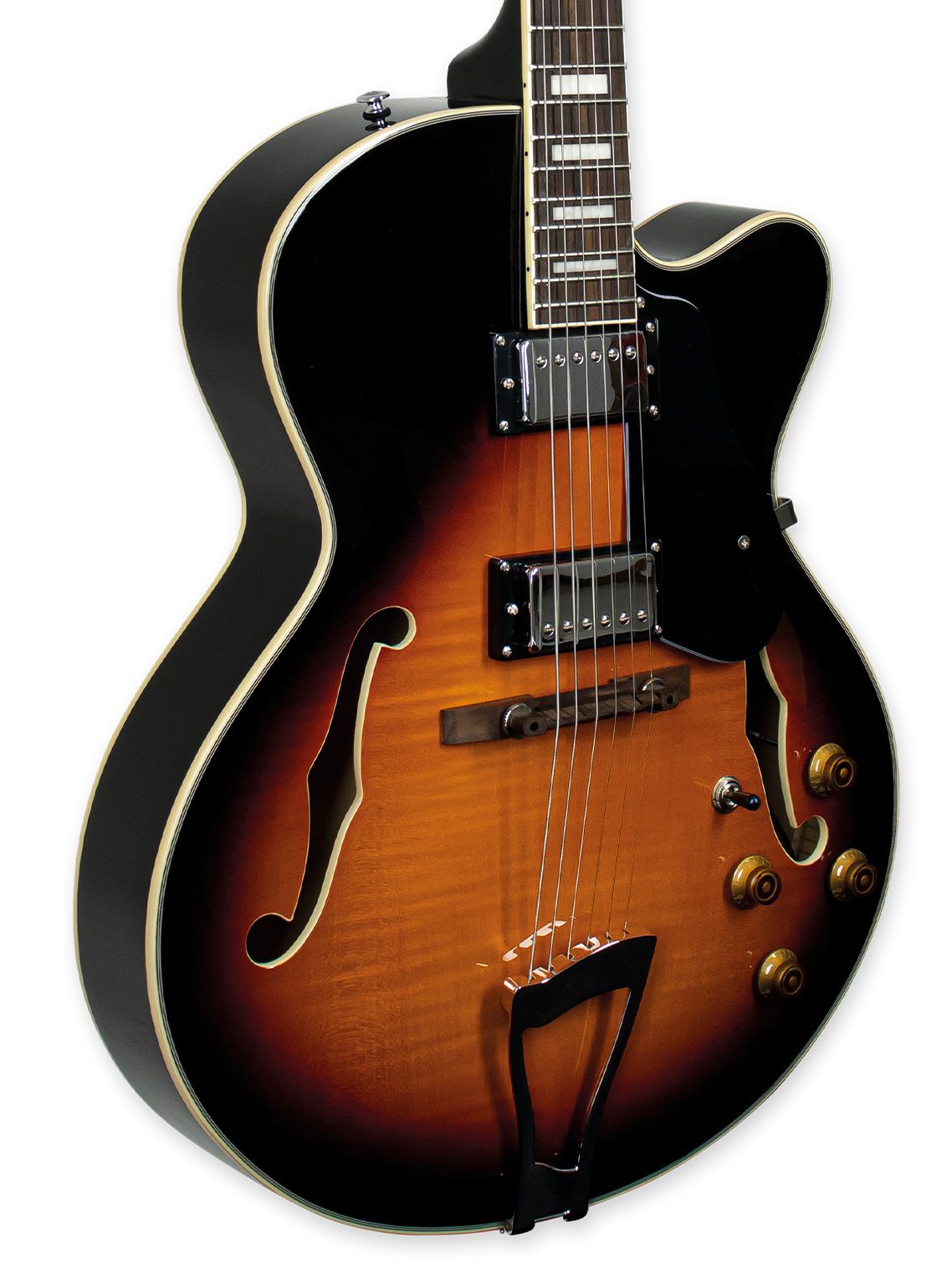 GUITARRA ELECTRICA SEMIHUECA |  JAZZ 1900 COLOR VINTAGE SUNBURST