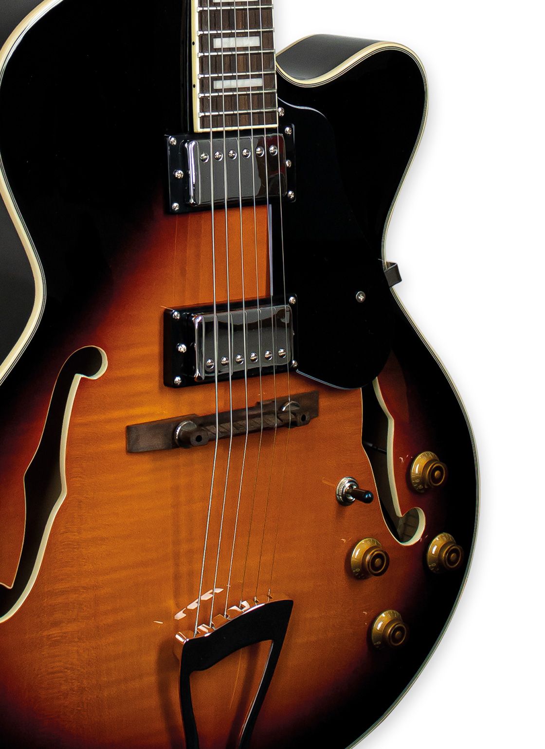 GUITARRA ELECTRICA SEMIHUECA |  JAZZ 1900 COLOR VINTAGE SUNBURST