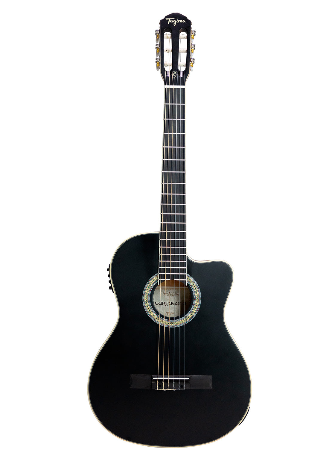 GUITARRA ELECTROACÚSTICA SLIM NYLON SERIE LATAM | CARTAGENA BKS