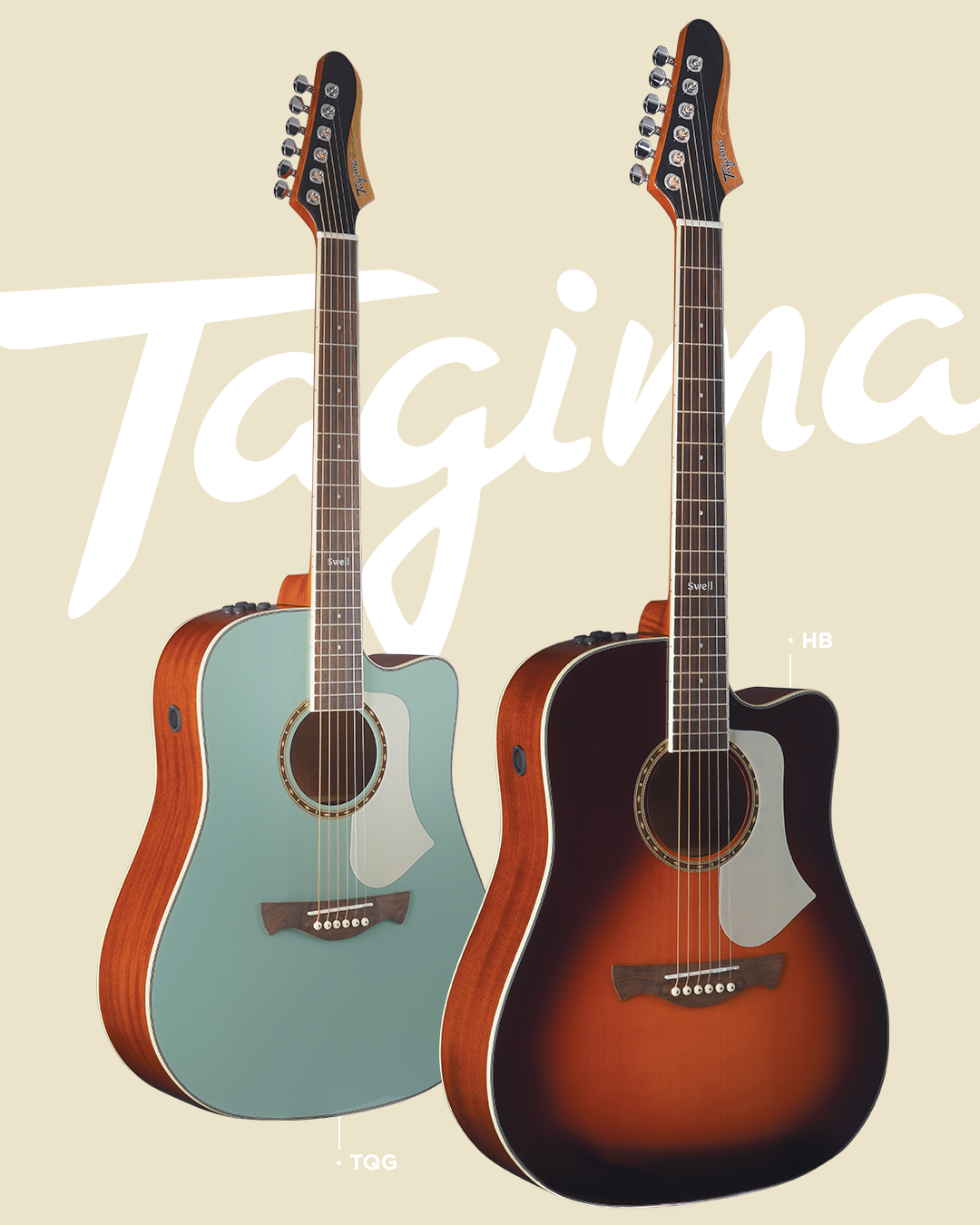 GUITARRA TEXANA ELECTROACUSTICA | SWELL ACERO COLOR HONEY BURST