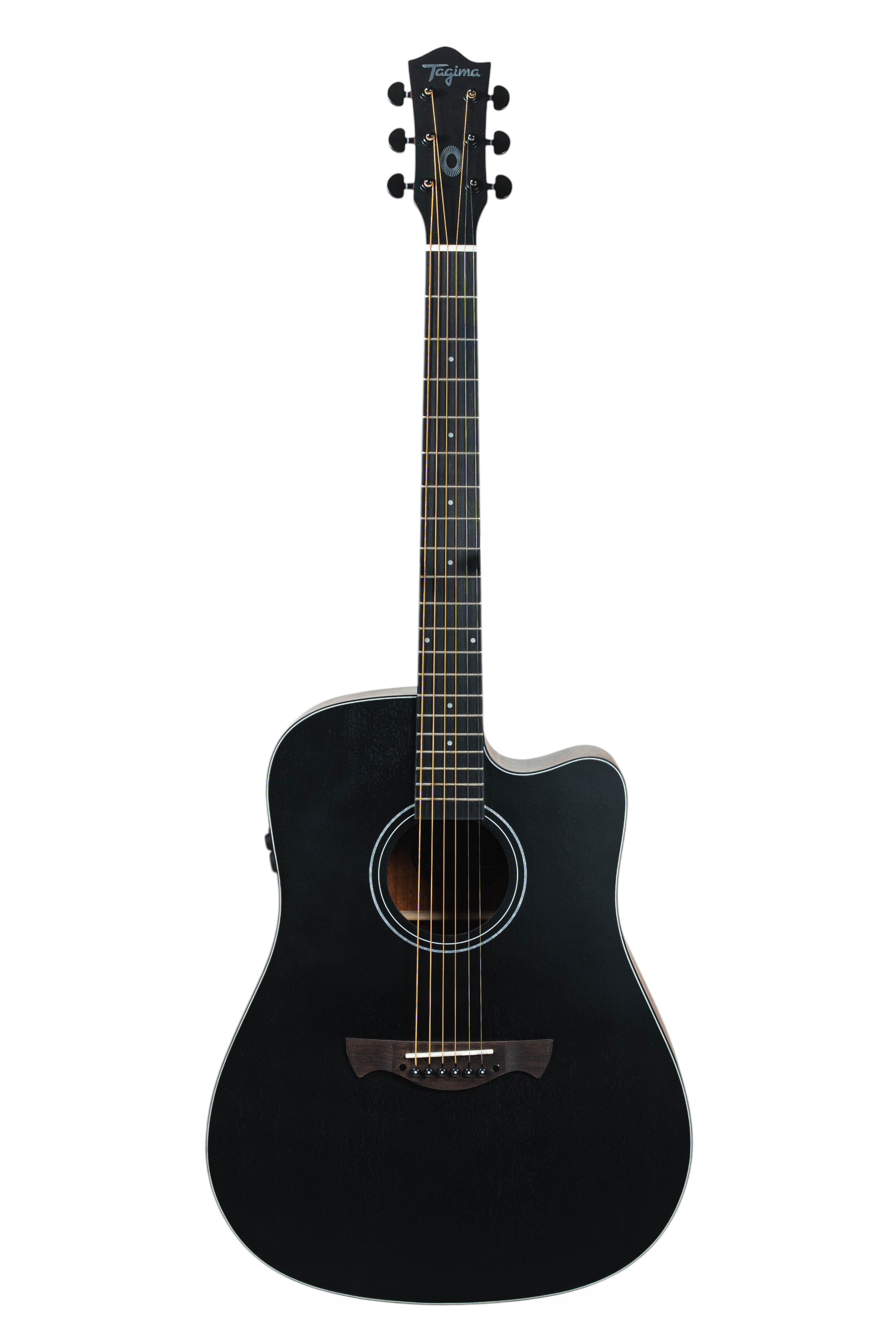 TAGIMA | GUITARRA ELECTROACÚSTICA DETROIT-EQ-BK-DF