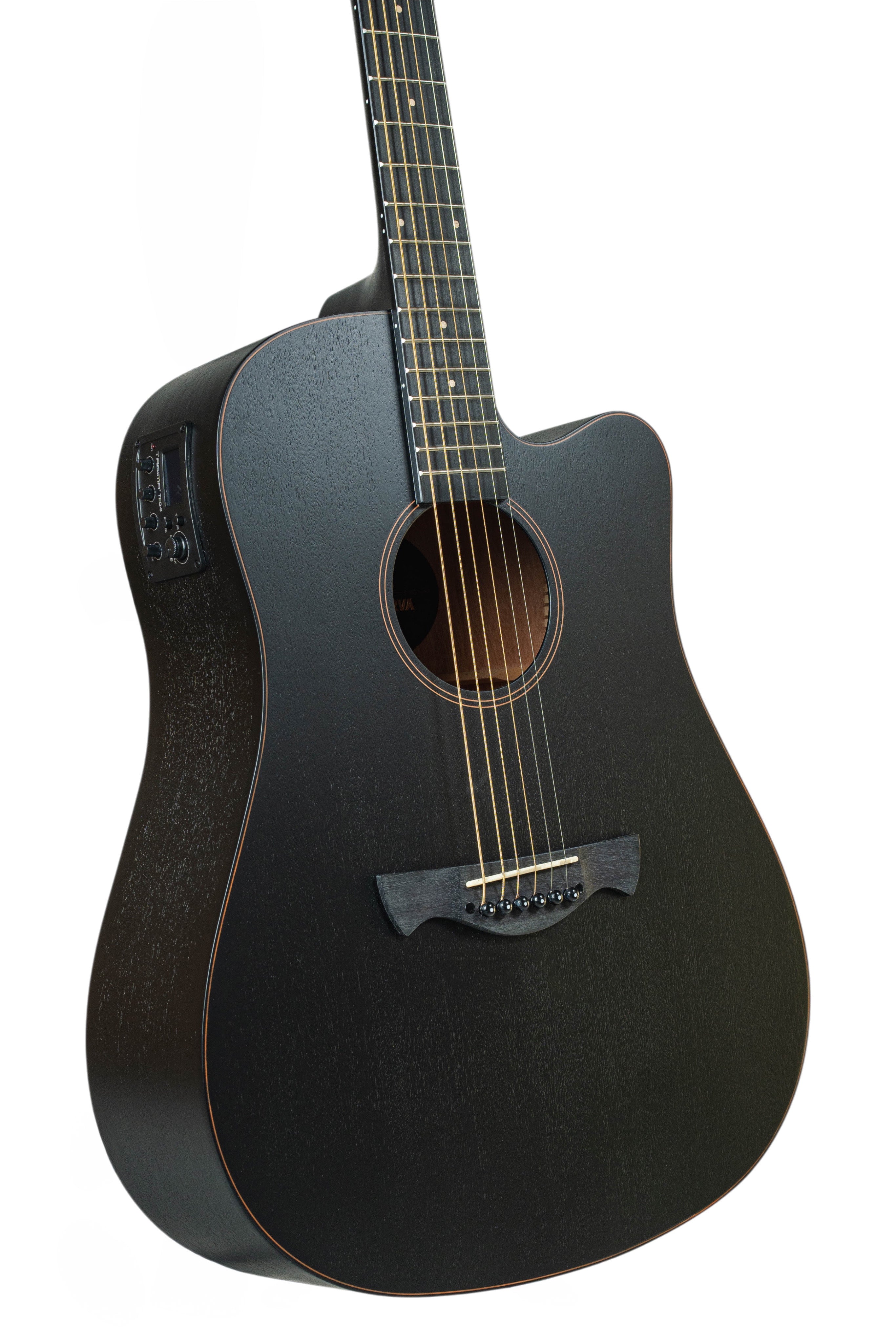 TAGIMA | GUITARRA ELECTROACÚSTICA KANSAS-GRAN RESERVA-BK-DF