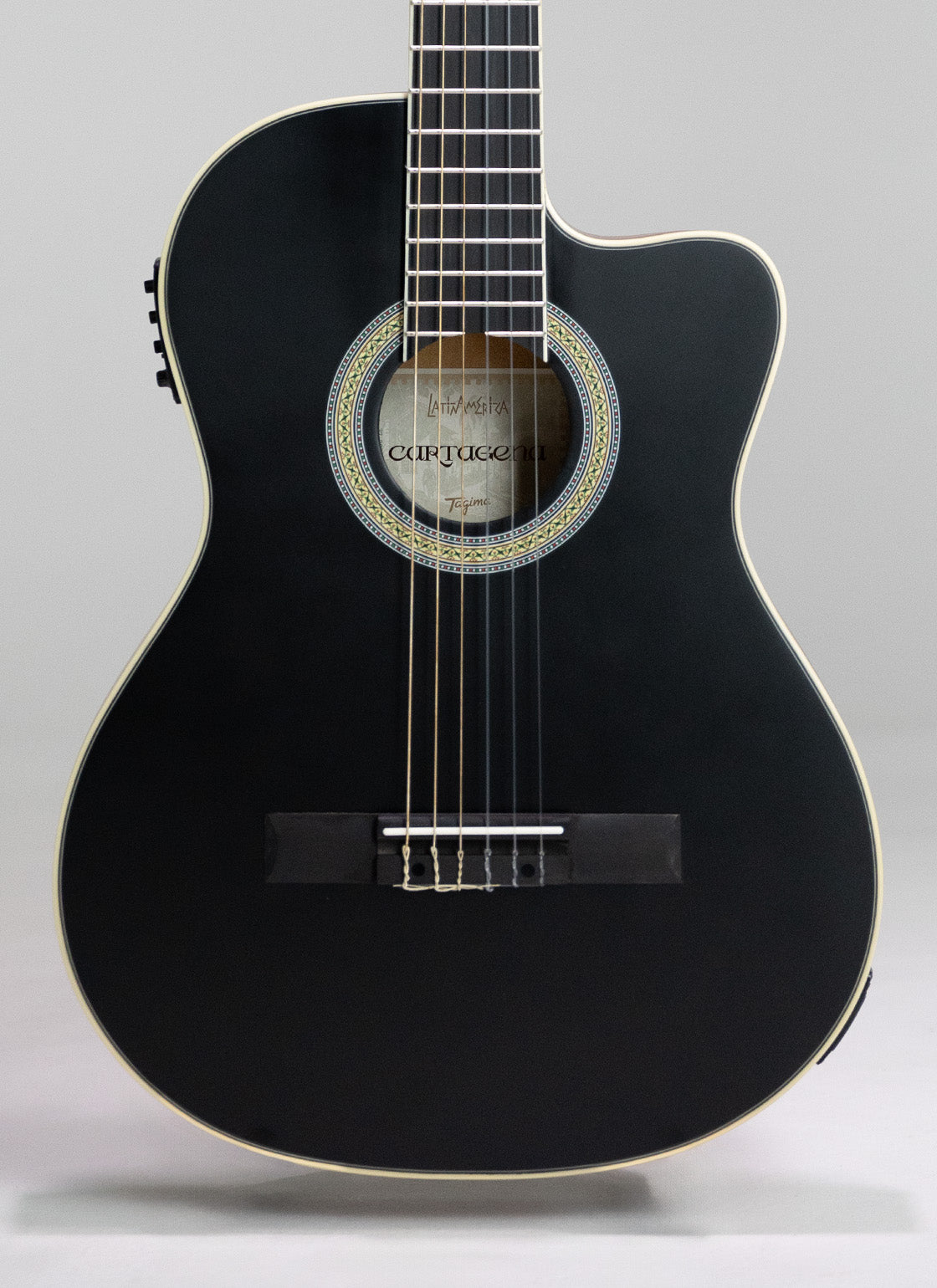GUITARRA ELECTROACÚSTICA SLIM NYLON SERIE LATAM | CARTAGENA BKS